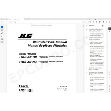 JLG Self Propelled Platform Toucan 10E 26E spare parts manual