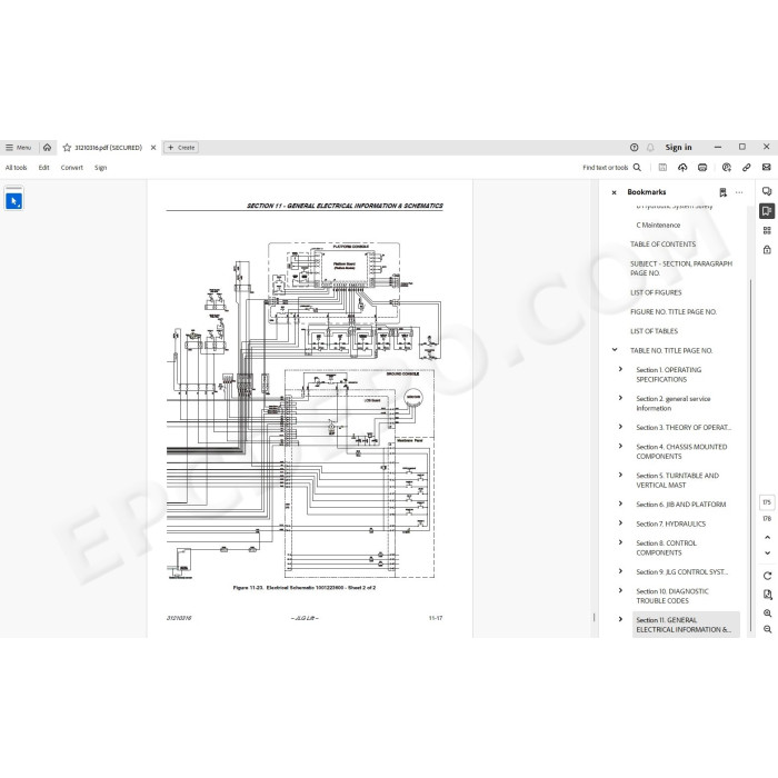 JLG Self Propelled Platform Toucan 8E 10E 20E 26E service manual