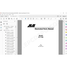 JLG Telehandler R11100 spare parts manual