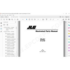 JLG Telehandler R1370 spare parts manual