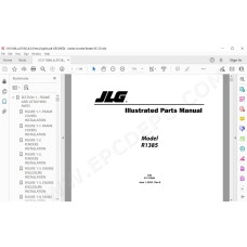 JLG Telehandler R1385 spare parts manual