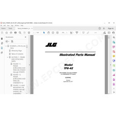 JLG Telehandler TF6-42 spare parts manual