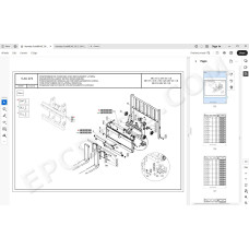 Manitou Forklift ME 315 C 24V Serie 3 spare parts manual