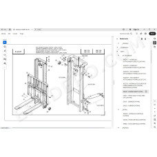 Manitou Forklift ME 315 316 318 320 spare parts manual