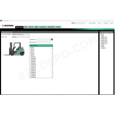 Mitsubishi Forklift MCFA EPC spare parts catalog + service & repair 2025
