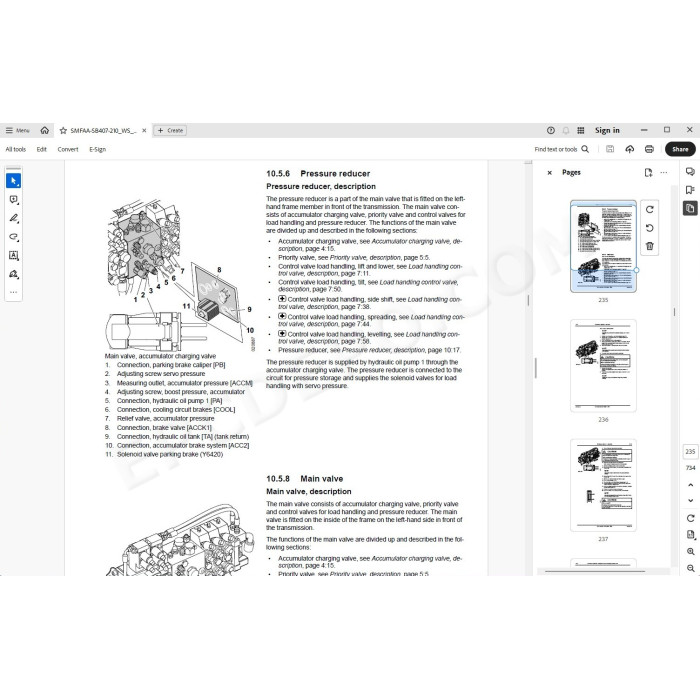 Mitsubishi Forklift MCFA EPC spare parts catalog + service & repair 2025