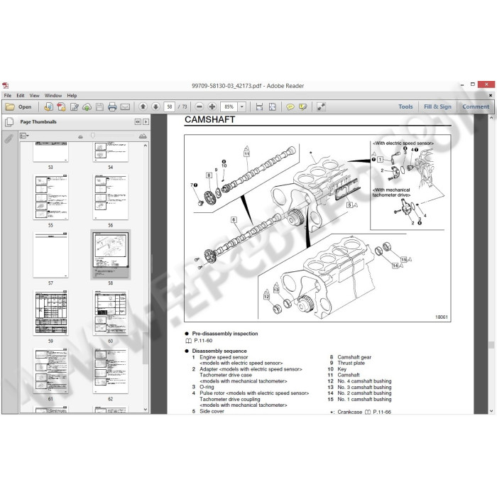 Mitsubishi Forklift MCFE EPC spare parts catalog + service & repair 2025