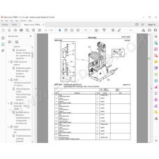 Toyota Reach Truck 7FBRE 12-14-16-20-25 spare parts manual