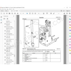 Toyota Reach Truck 7FBRE 12-14-16-20-25 spare parts manual