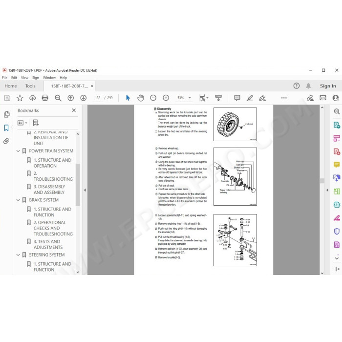 Hyundai Forklift 16B-7 18B-7 20B-7 service & repair manual