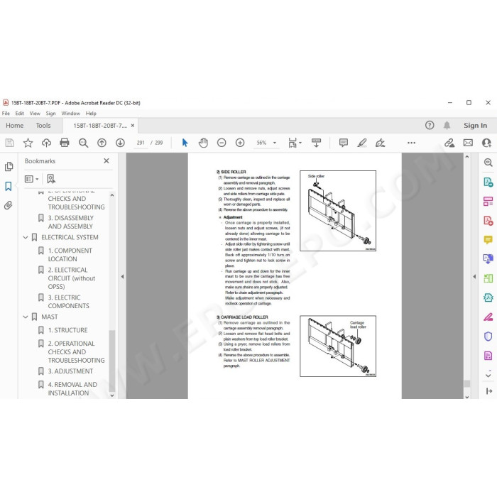 Hyundai Forklift 16B-7 18B-7 20B-7 service & repair manual