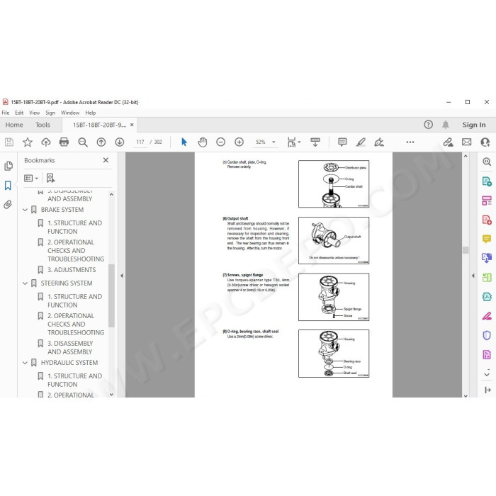 Hyundai Forklift 15BT-9 18BT-9 20BT-9 service & repair manual