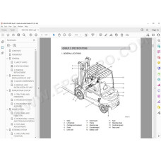 Hyundai Forklift 40B-9 45B-9 50B-9 service & repair manual