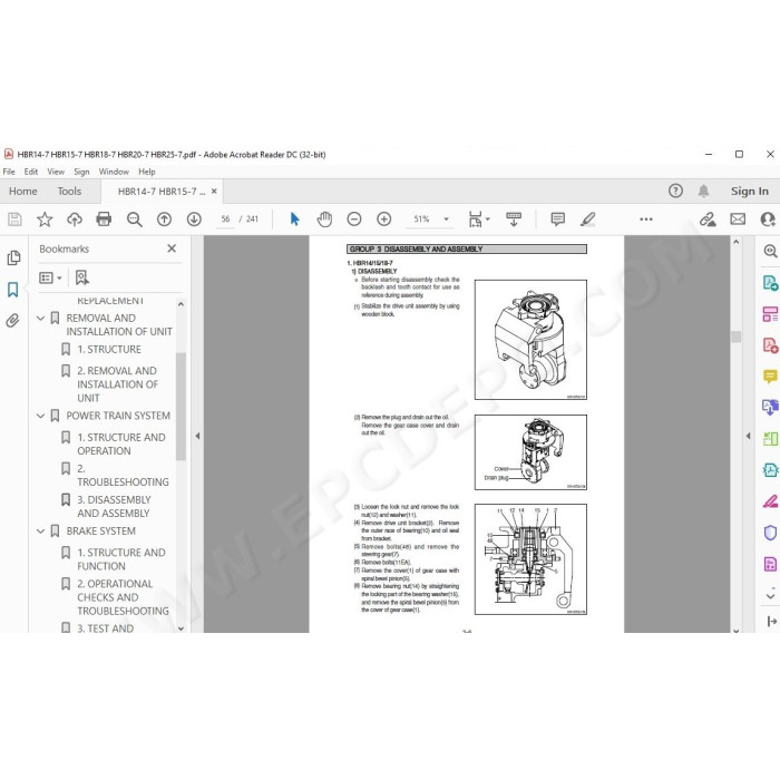 Hyundai Forklift HBR14-7 HBR15-7 HBR18-7 HBR20-7 HBR25-7 service & repair manual