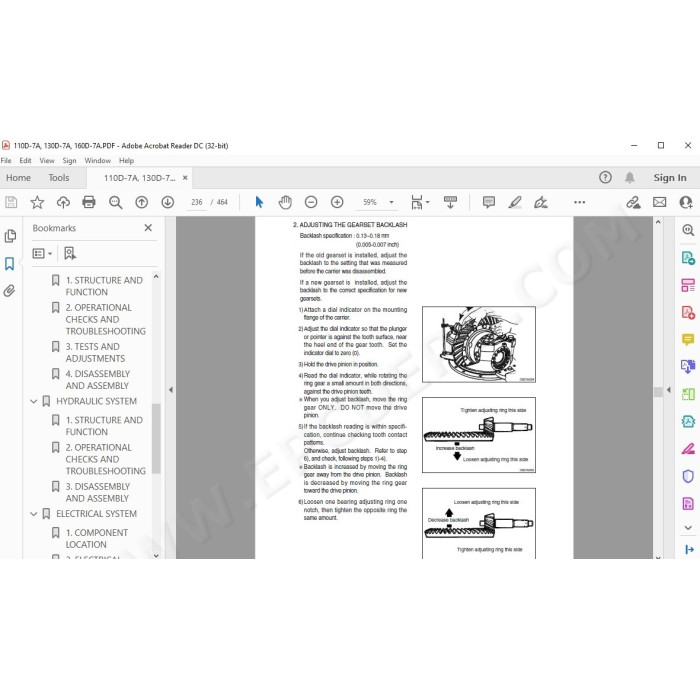 Hyundai Forklift 110D-7A 130D-7A 160D-7A service & repair manual