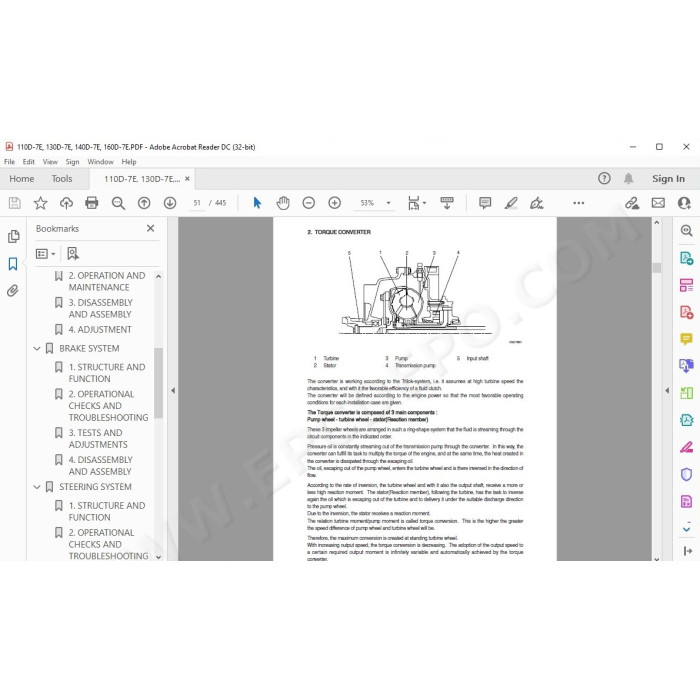 Hyundai Forklift 110D-7E 130D-7E 140D-7E 160D-7E service & repair manual