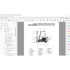 Hyundai Forklift 15D-7E 18D-7E 20DA-7E service & repair manual