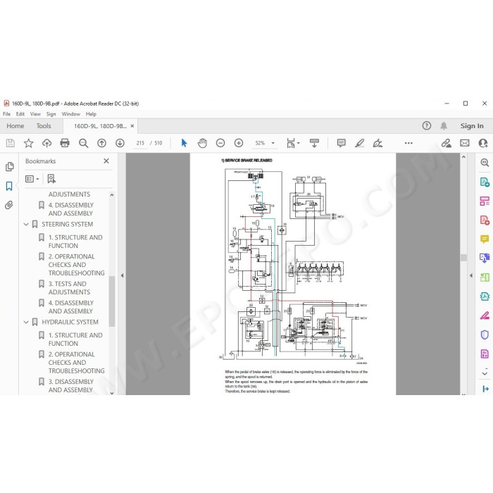 Hyundai Forklift 160D-9L 180D-9B service & repair manual
