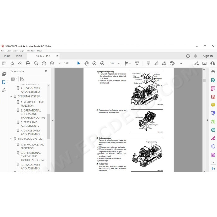 Hyundai Forklift 180D-7E service & repair manual