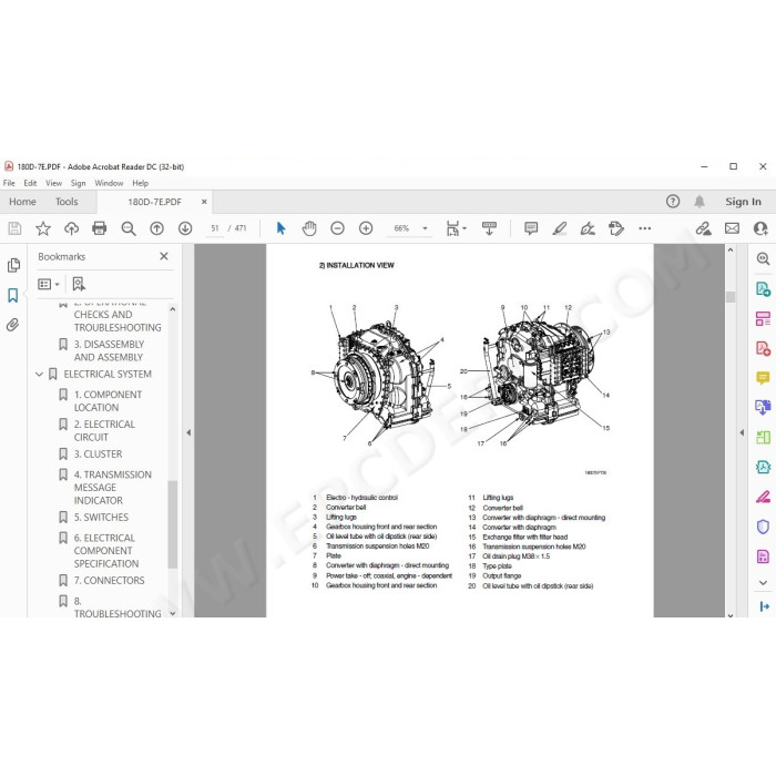 Hyundai Forklift 180D-7E service & repair manual