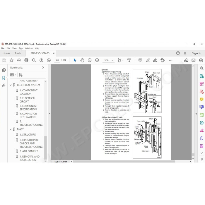 Hyundai Forklift 22D-9 25D-9 30D-9 33D-9 35DA-9 service & repair manual