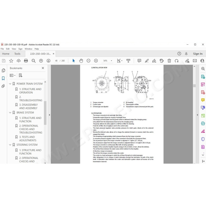 Hyundai Forklift 22D-9S 25D-9S 30D-9S 33D-9S service & repair manual