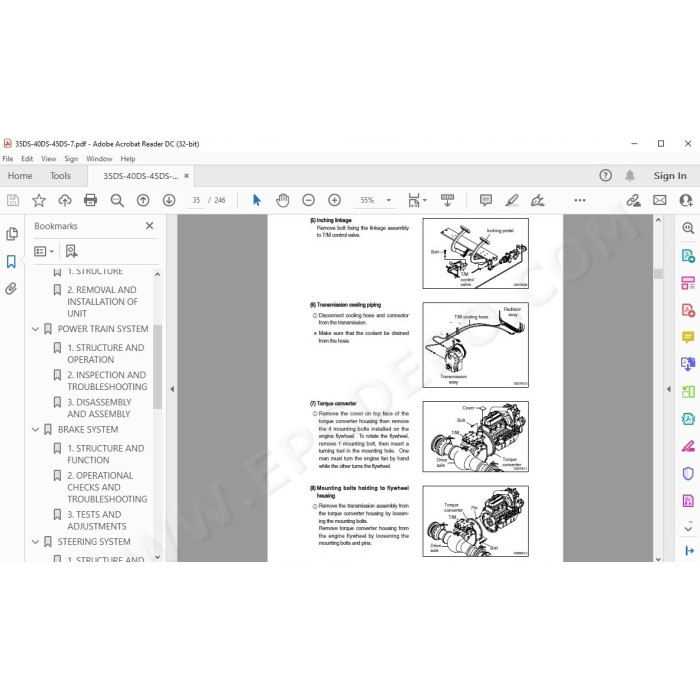 Hyundai Forklift 35DS-7 40DS-7 45DS-7 service & repair manual