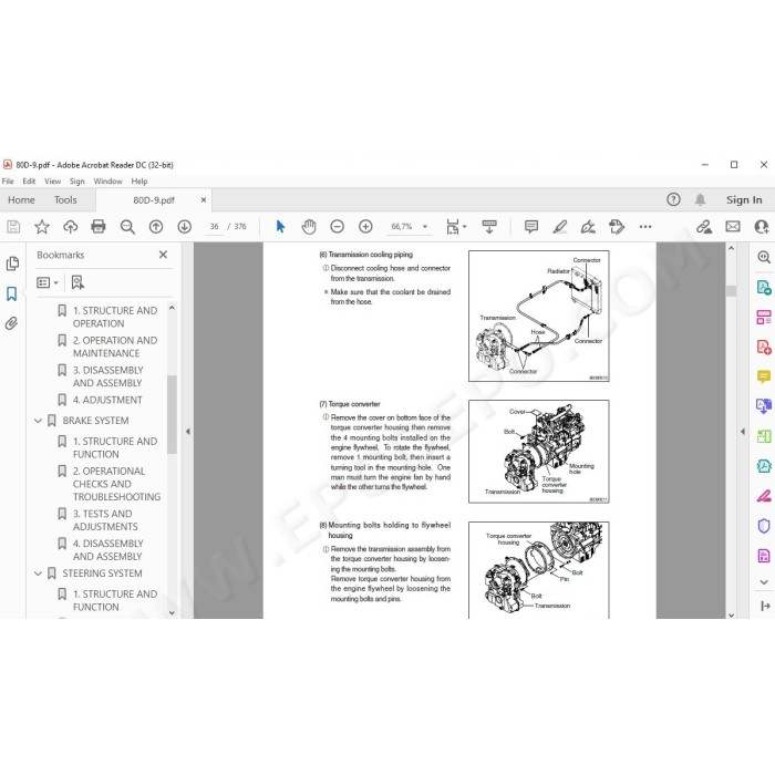 Hyundai Forklift 80D-9 service & repair manual