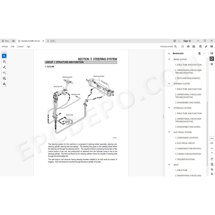 Hyundai Forklift LPG 20L-7 25L-7 30L-7 20G-7 25G-7 30G-7 service manual