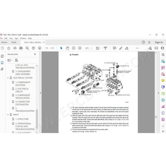 Hyundai Forklift 15LC-7 18LC-7 20LCA-7 service & repair manual