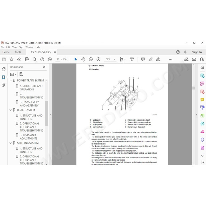 Hyundai Forklift 15LC-7M 18LC-7M 20LC-7M service & repair manual