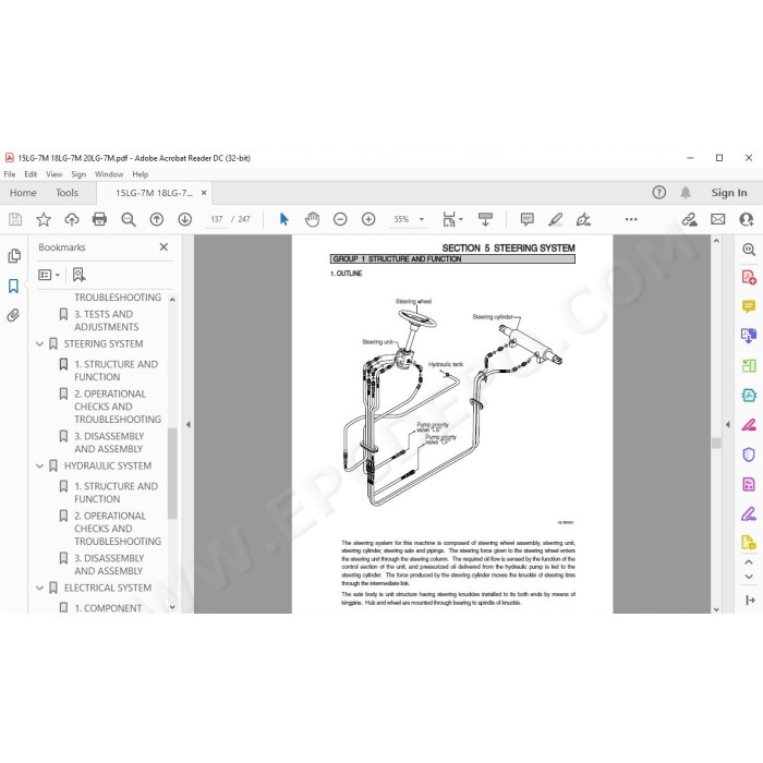 Hyundai Forklift 15LG-7M 18LG-7M 20LG-7M service & repair manual