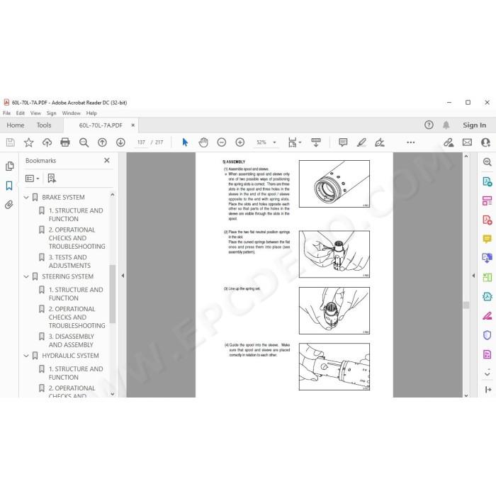 Hyundai Forklift 60L-7A 70L-7A service & repair manual
