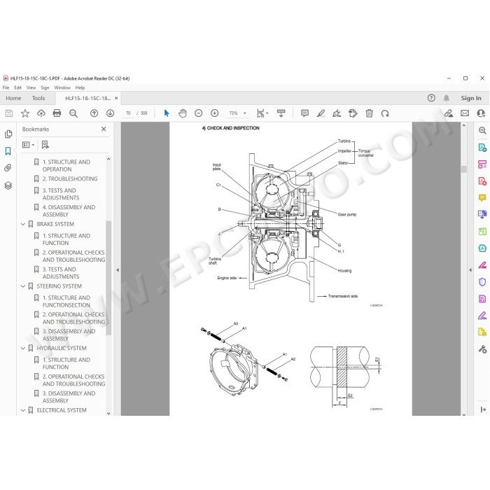 Hyundai Forklift HLF 15-5 18-5 15C-5 18C-5 service & repair manual