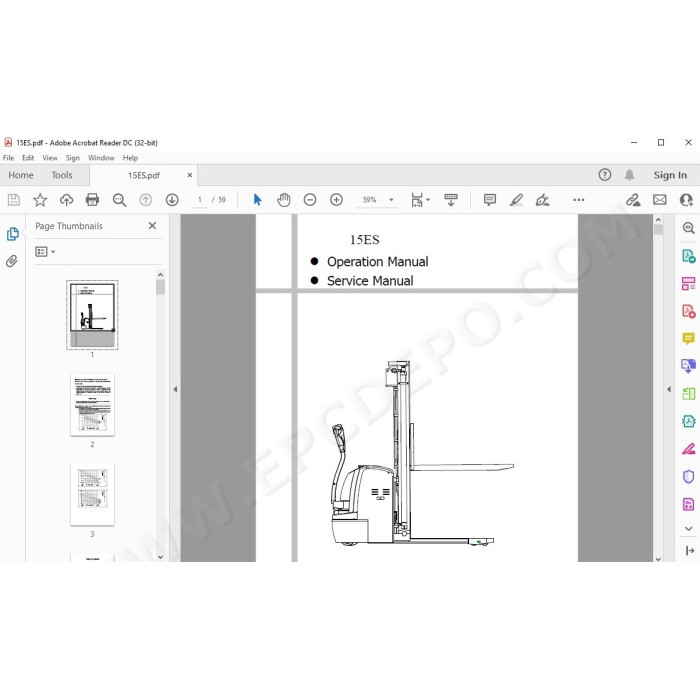 Hyundai Warehouse Equipment service & repair manuals