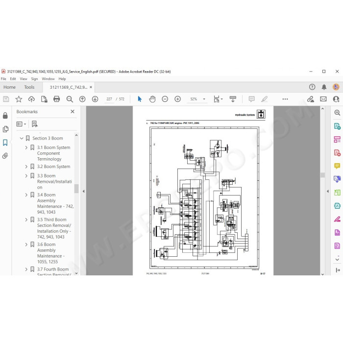 JLG Telehandler 1055 service manual