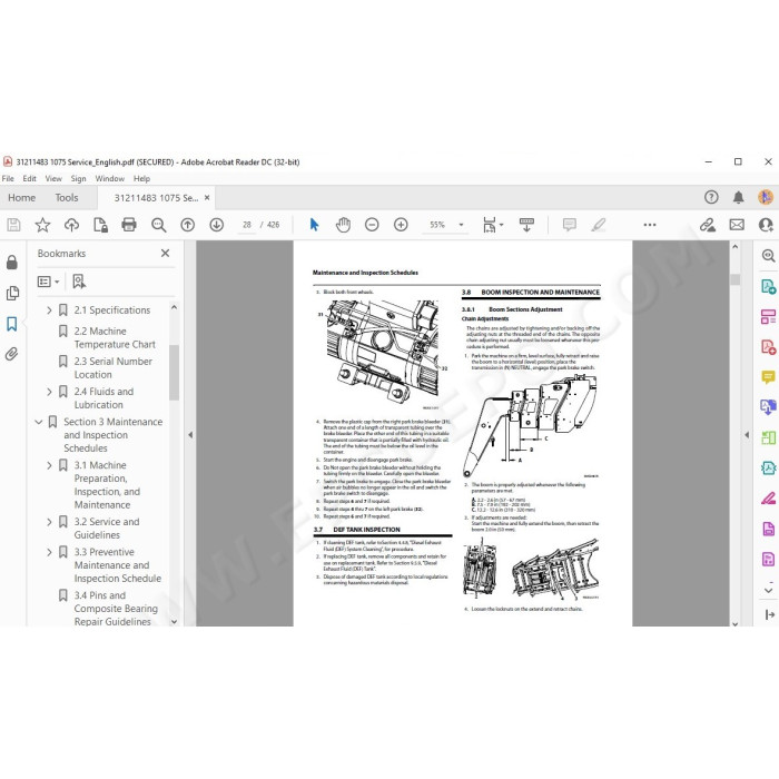 JLG Telehandler 1075 service manual
