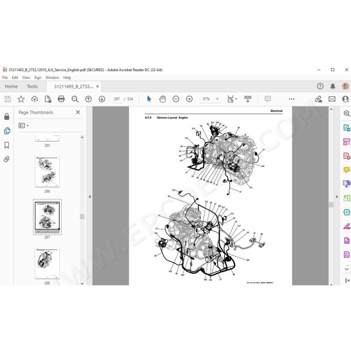 JLG Telehandler 12010 service manual