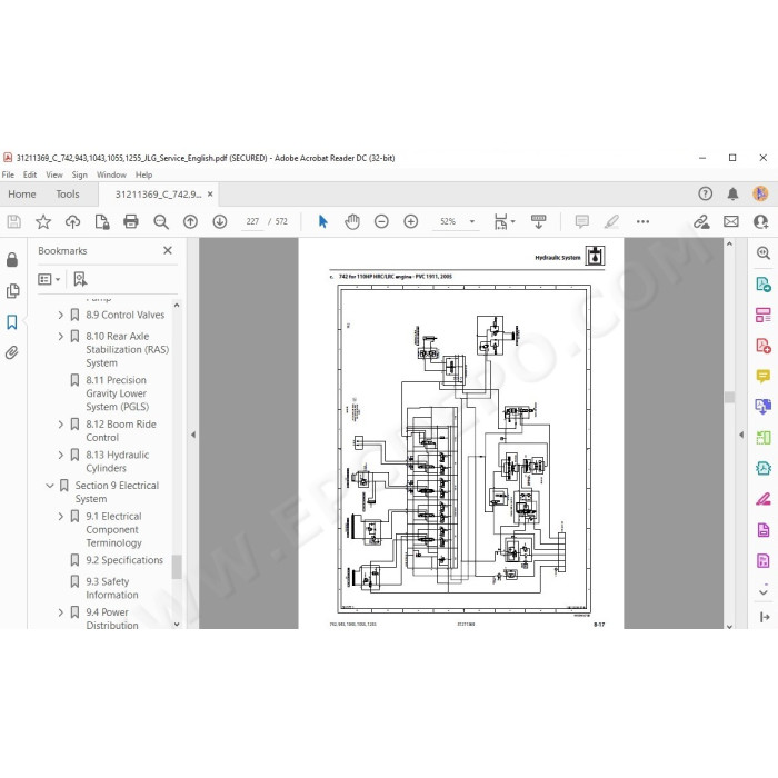 JLG Telehandler 1255 service manual