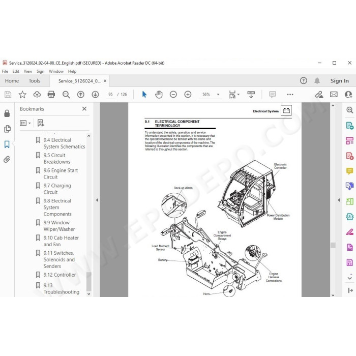 JLG Telehandler 266 LoPro service manual