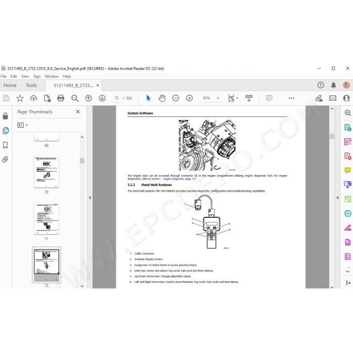 JLG Telehandler 2733 service manual