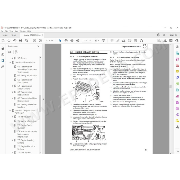 JLG Telehandler L2906H service manual