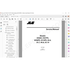 JLG Telehandler 3006H service manual