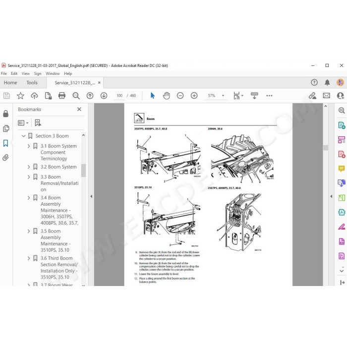 JLG Telehandler 3006H service manual