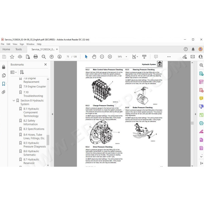 JLG Telehandler 307 service manual