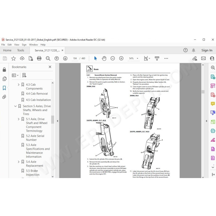 JLG Telehandler 3510PS service manual