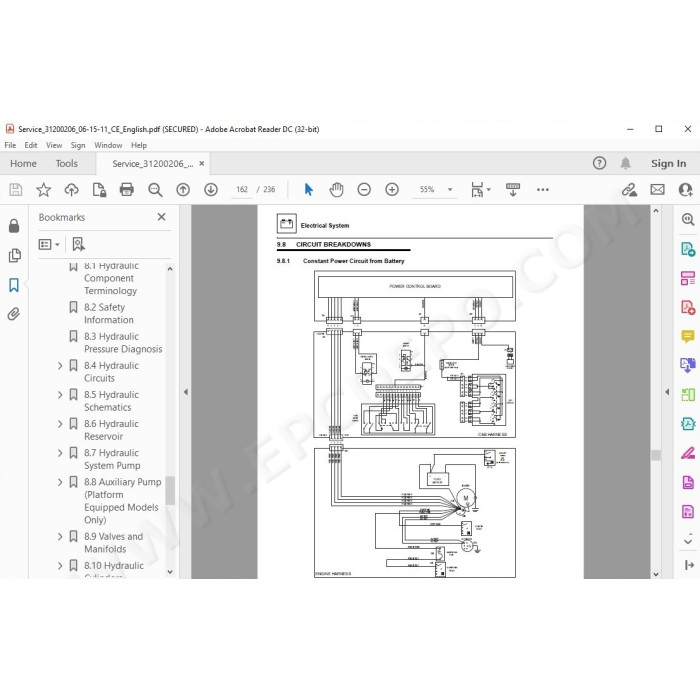 JLG Telehandler 3513PS service manual