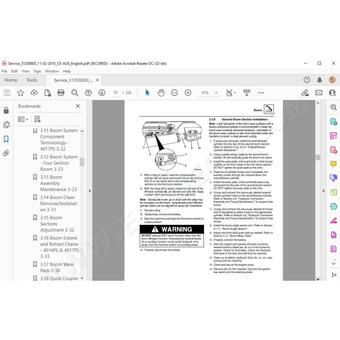 JLG Telehandler 3706PS service manual