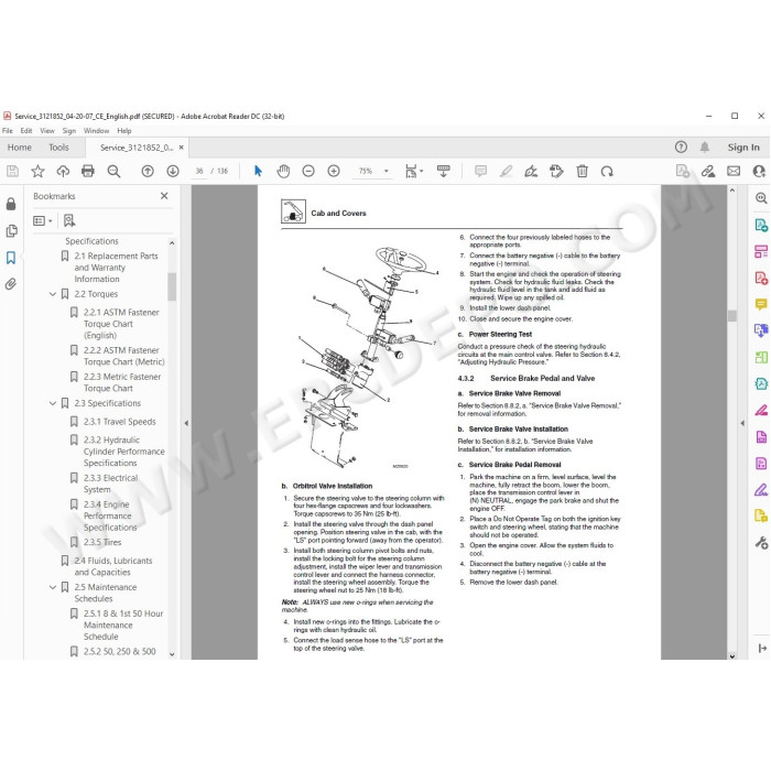 JLG Telehandler 4007 service manual