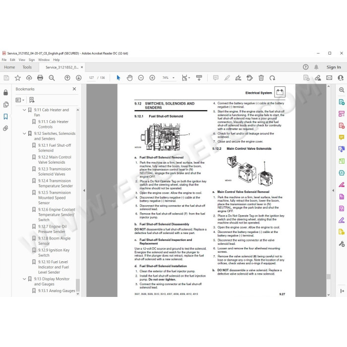 JLG Telehandler 4007 service manual